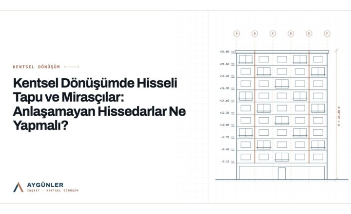 Kentsel Dönüşümde Hisseli Tapu ve Mirasçılar: Anlaşamayan Hissedarlar Ne Yapmalı?